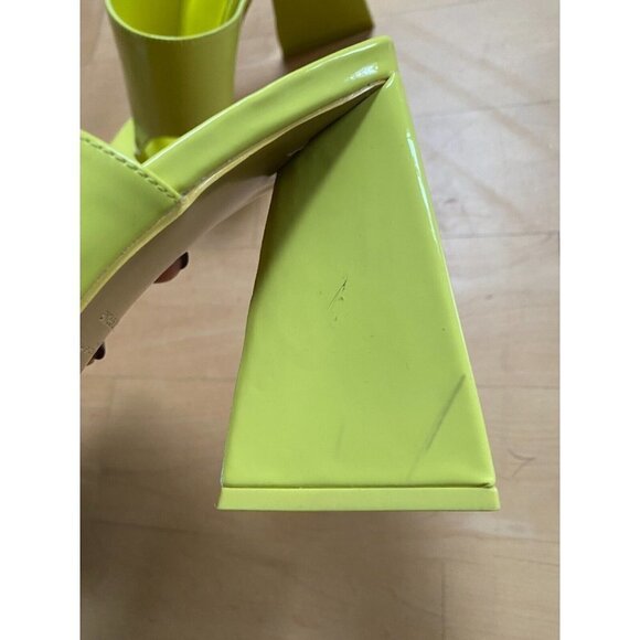 CALL It Spring "Sorayaa" Thong Sandals BNWT Heels Women Sz 8 New Yellow - flaw - Picture 7 of 7